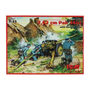 Icm 1/35 762 Cm Pak 36 Top Maketi Figürlü