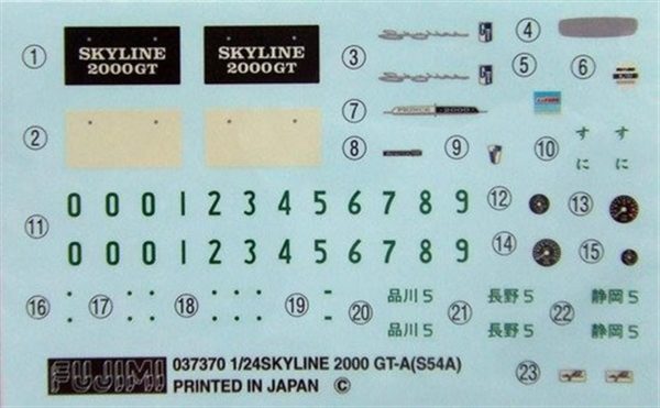 1/24 Nissan Skyline 2000Gt-B(S-54A) Maketi, Fujimi 037370 - Görsel 3