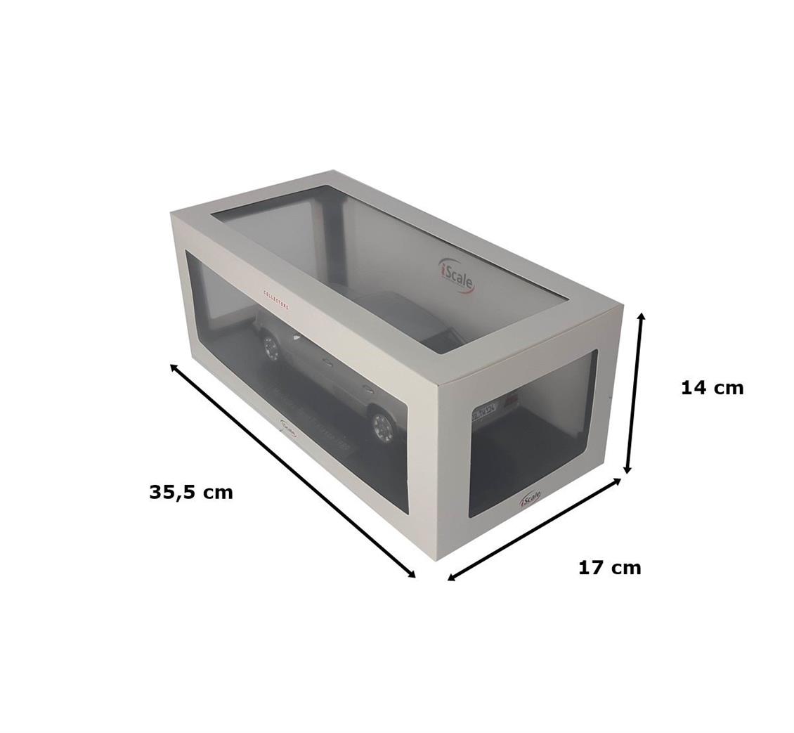 1/18 1989 Mercedes Benz E-Klasse (W124) Gümüş Diecast Araba, iScale 1180053 - Görsel 5