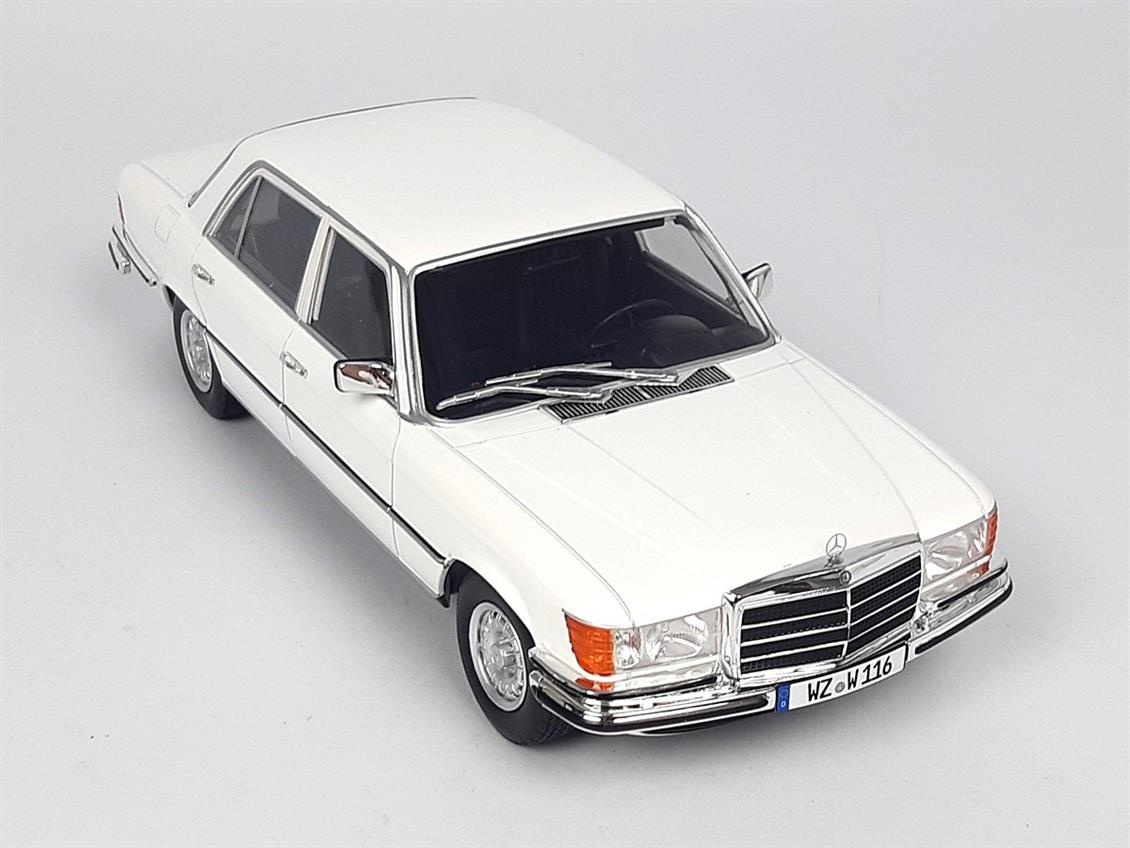 1/18 1975-1980 Mercedes Benz 450 SEL 6.9 (W116) Baujahr Beyaz Diecast Araba, iScale 18081 - Görsel 2