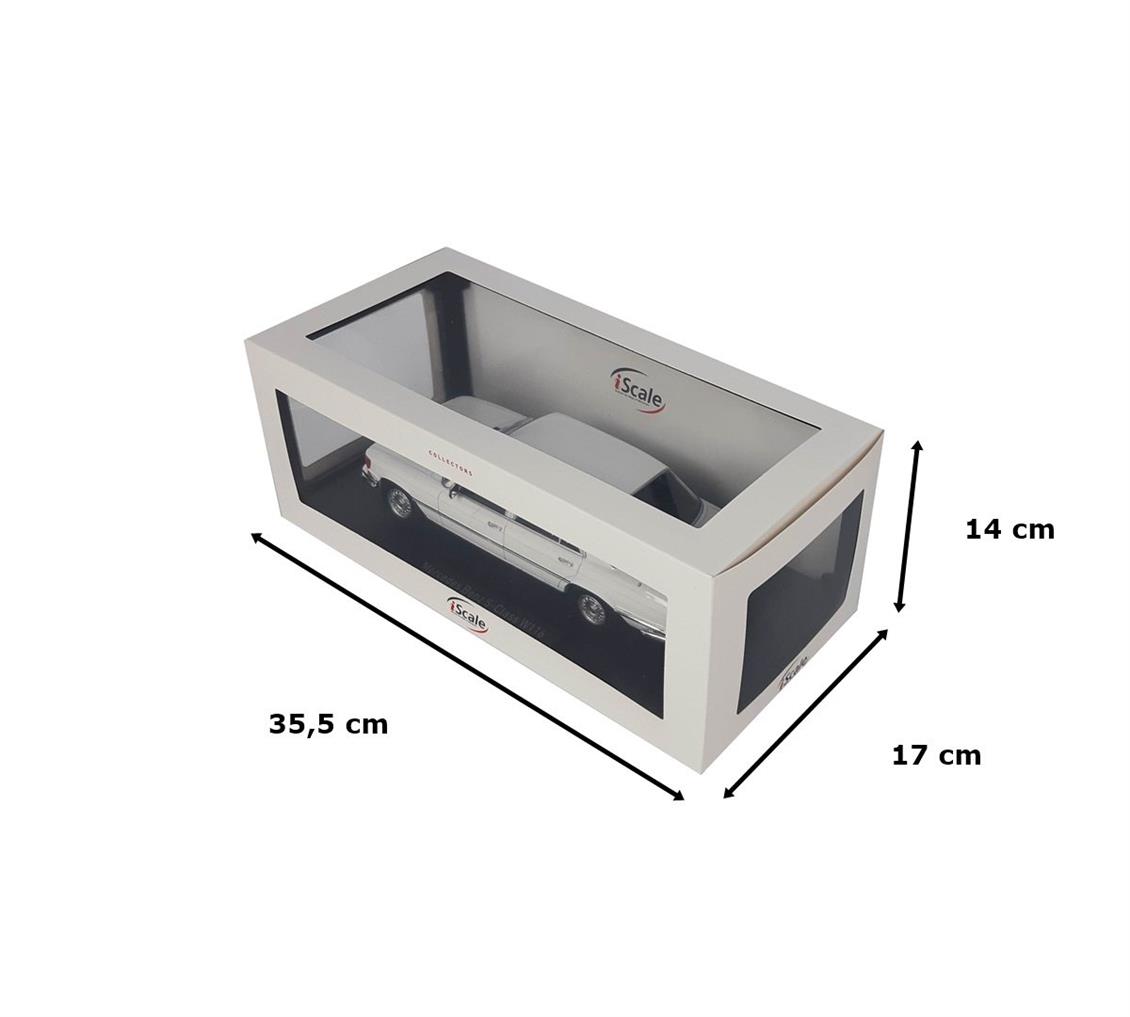 1/18 1975-1980 Mercedes Benz 450 SEL 6.9 (W116) Baujahr Beyaz Diecast Araba, iScale 18081 - Görsel 5