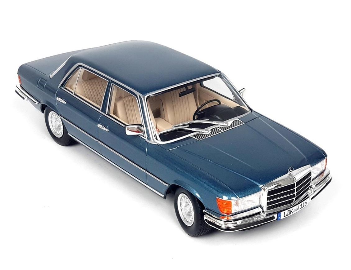 1/18 1975-1980 Mercedes Benz 450 SEL 6.9 (W116) Baujahr Metalik Mavi Diecast Araba, iScale 18084 - Görsel 2