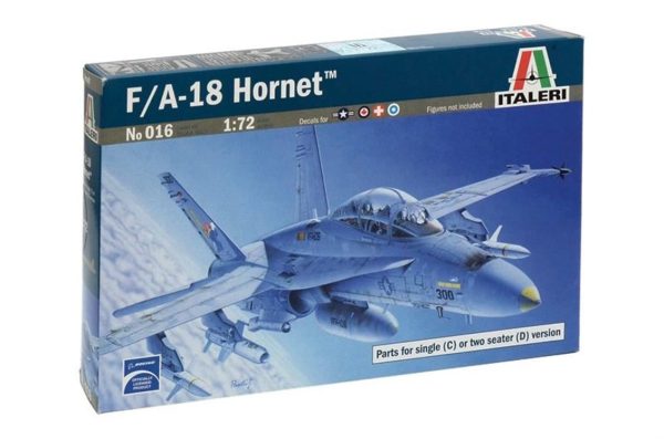 1/72 F/A-18 Hornet Wild Weasel C/D Savaş Uçağı Maketi, Italeri 0016