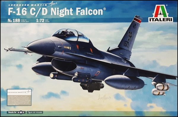 1/72 F-16C/D Night Falcon Savaş Uçağı Maketi, Italeri 0188