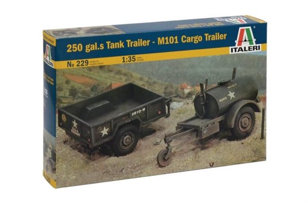 1/35 Tanker ve Açık Kasa Askeri Römorklar Maketi, Italeri 0229