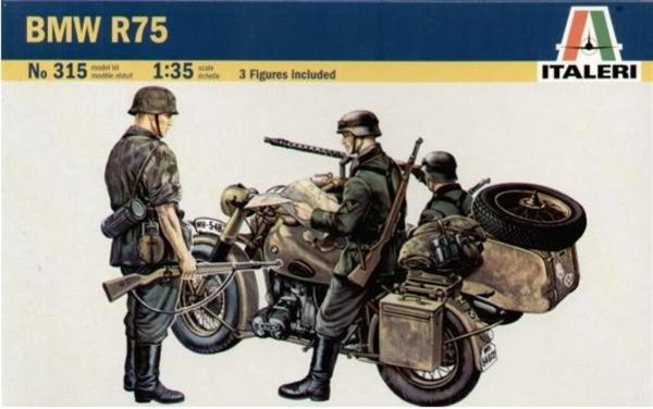 1/35 Bmw R75 Sepetli Motosiklet Maketi, Italeri 0315