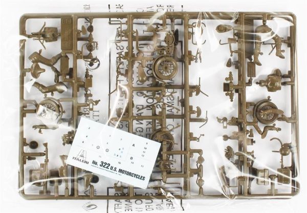 1/35 U.S. Motorsikletler WW2 Maketi, Italeri 0322 - Görsel 2