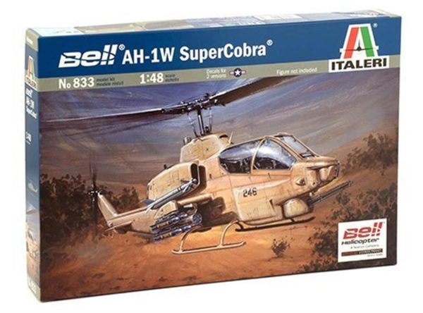 1/48 Bell AH-1W Super Cobra Askeri Helikopter Maketi, Italeri 0833