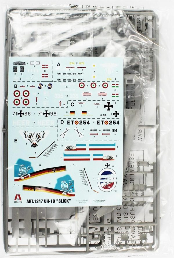 1/72 UH-1D Iroquois Helikopter Maketi, Italeri 1247 - Görsel 2