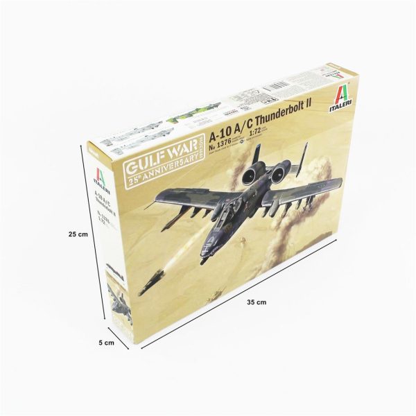 1/72 A-10 A/C Thunderbolt II ( Gulf War ) Savaş Uçağı Maketi, Italeri 1376 - Görsel 3