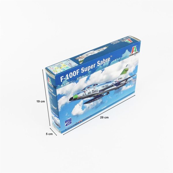 1/72 F-100F Super Sabre Savaş Uçağı Maketi, Italeri 1398 - Görsel 5