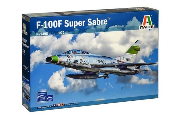 1/72 F-100F Super Sabre Savaş Uçağı Maketi, Italeri 1398