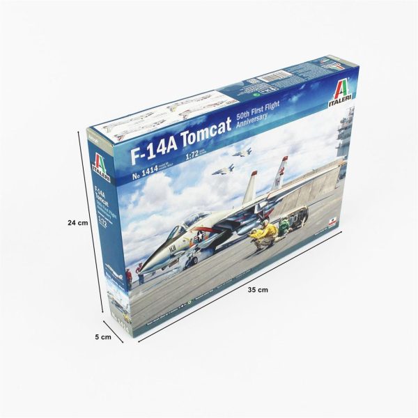 1/72 F-14A Tomcat 50th Anniversary Savaş Uçağı Maketi, Italeri 1414 - Görsel 3