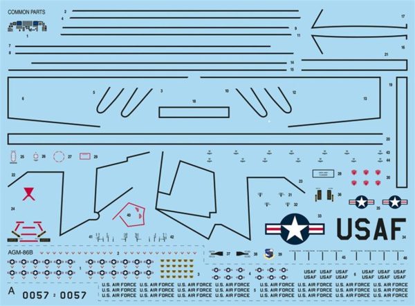 1/72 B-52 H Stratofortress Bombardıman Uçağı Maketi, Italeri 1442 - Görsel 4