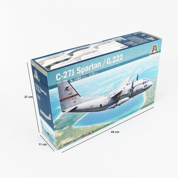 1/72 C-27A Spartan / G.222 Askeri Nakliye Uçağı Maketi, Italeri 1450 - Görsel 3