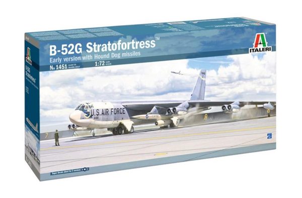 1/72 B-52G (early with Hound Dog) Askeri Nakliye Uçağı Maketi, Italeri 1451