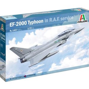 1/72 Eurofighter Typhoon EF- 2000 ( In R.A.F. Service ) Savaş Uçağı Maketi, Italeri 1457