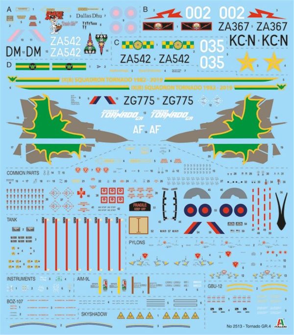 1/32 Tornado Gr.4 Savaş Uçağı Maketi, Italeri 2513 - Görsel 7