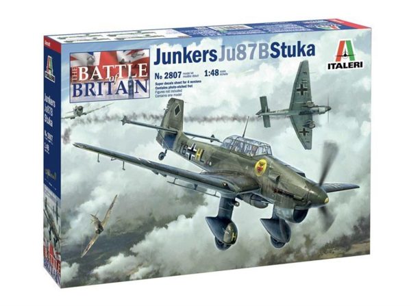 1/48 Junkers JU-87B Stuka (Battle of Britain 80th Anniversary) Savaş Uçağı Maketi, Italeri 2807