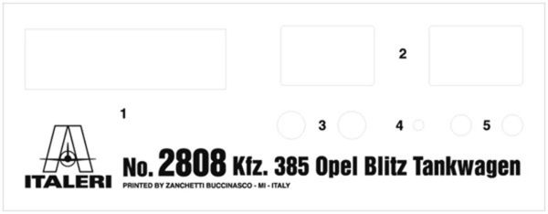 1/48 Opel Blitz Tankwagen Kfz. 385 Askeri Tanker Maketi, Italeri 2808 - Görsel 8
