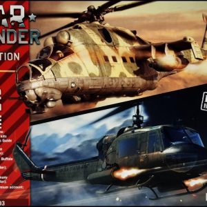 1/72 Mil Mi-24D + UH-1C Askeri Helikopterler Maketi SetiI35103