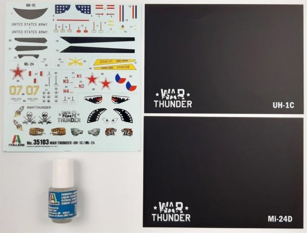 1/72 Mil Mi-24D + UH-1C Askeri Helikopterler Maketi SetiI35103 - Görsel 2