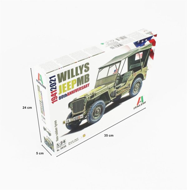 1/24 Jeep Willys MB Maketi, Italeri 3635 - Görsel 3