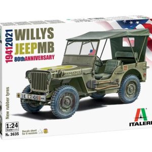 1/24 Jeep Willys MB Maketi, Italeri 3635