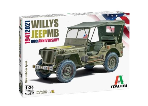 1/24 Jeep Willys MB Maketi, Italeri 3635