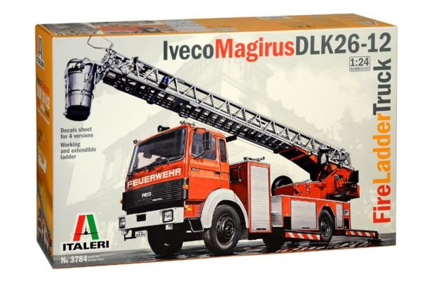 1/24 Iveco Magirus DLK 26-12 Merdivenli İtfaiye Aracı Maketi, Italeri 3784