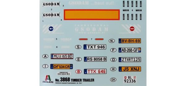 1/24 Timber Trailer Tır Dorsesi Maketi, Italeri 3868 - Görsel 4