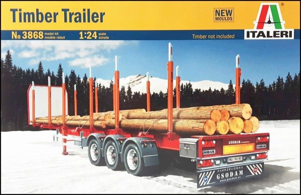 1/24 Timber Trailer Tır Dorsesi Maketi, Italeri 3868