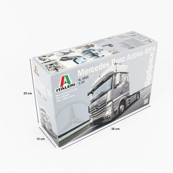 1/24 MB Actros MP4 GigaSpace Çekici Maketi, Italeri 3905 - Görsel 5
