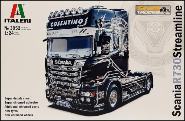 1/24 Scania R730 Streamline 4x2 Çekici Maketi, Italeri 3952