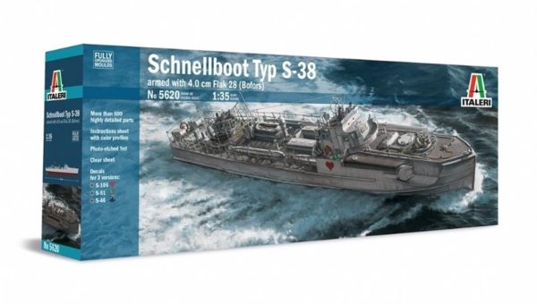 1/24 Schnellboat TYP S-38 Torpido Gemisi Maketi, Italeri 5620