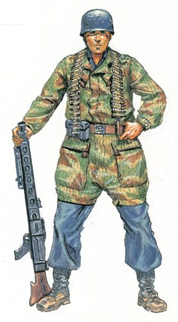 1/72 WWII Alman Paraşütçü Askerleri Maketi, Italeri 6045 - Görsel 4