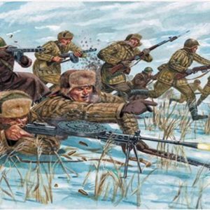 1/72 WWII Kış Üniformalı Rus Piyade Askerleri Maketi, Italeri 6069