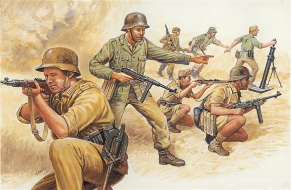 1/72 WWII Alman Afrikakorps Askerleri Maketi, Italeri 6076