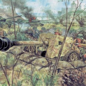 1/72 Alman PaK 40 Mürettebatlı Tanksavar Topu Maketi, Italeri 6096