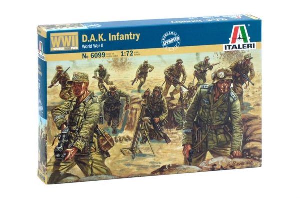 1/72 WWII D.A.K. Piyade Askerleri Maketi SetiI6099