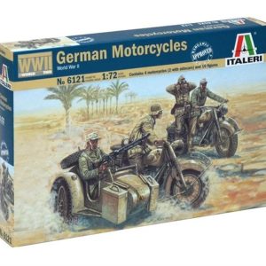 1/72 WWII Alman Motorsikletli Askerler Maketi, Italeri 6121
