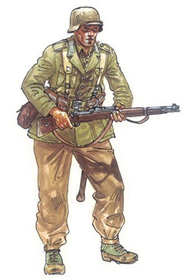 1/72 WWII Alman Motorsikletli Askerler Maketi, Italeri 6121 - Görsel 2