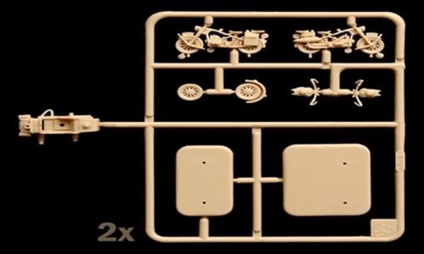 1/72 WWII Alman Motorsikletli Askerler Maketi, Italeri 6121 - Görsel 4