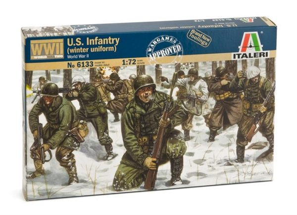 1/72 WWII ABD Kış Üniformalı Piyade Askerleri Maketi, Italeri 6133