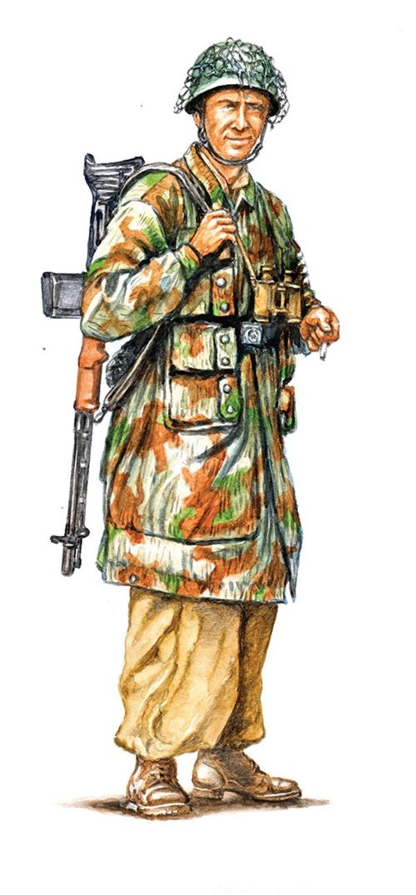 1/72 WWII Alman Tropikal Üniformalı Askeri Paraşütçüleri Maketi, Italeri 6134 - Görsel 3