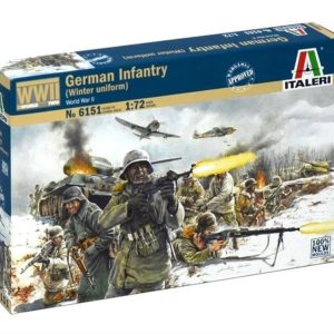 1/72 WWII Alman Kış Üniformalı Piyade Figür Maketi, Italeri 6151