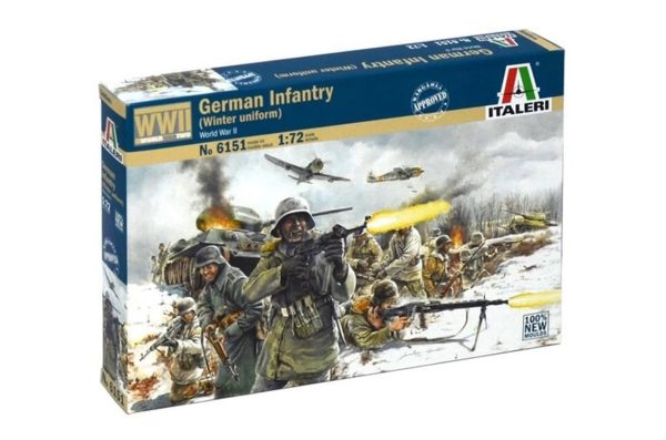 1/72 WWII Alman Kış Üniformalı Piyade Figür Maketi, Italeri 6151