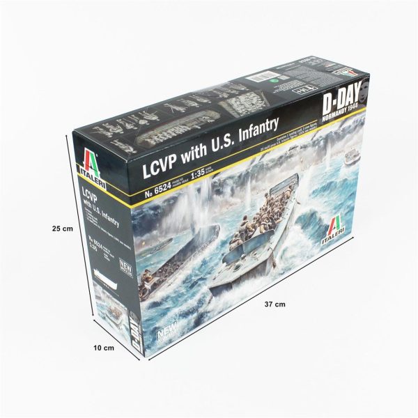 1/35 LCVP Çıkartma Gemisi ve Mürettebatı Maketi, Italeri 6524 - Görsel 3