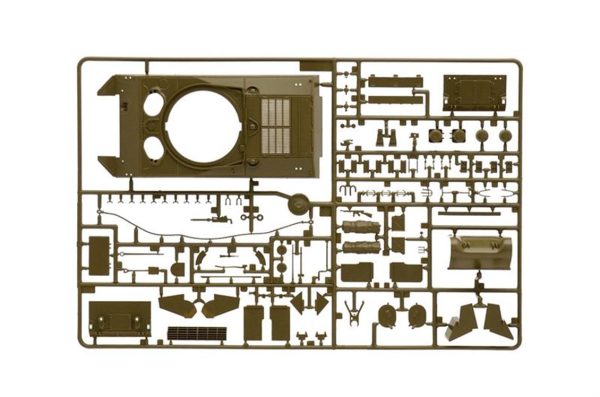 1/35 M4A3E8 Sherman (Fury) Tank Maketi, Italeri 6529 - Görsel 6