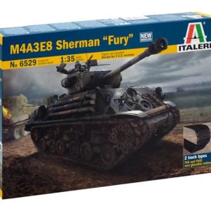 1/35 M4A3E8 Sherman (Fury) Tank Maketi, Italeri 6529